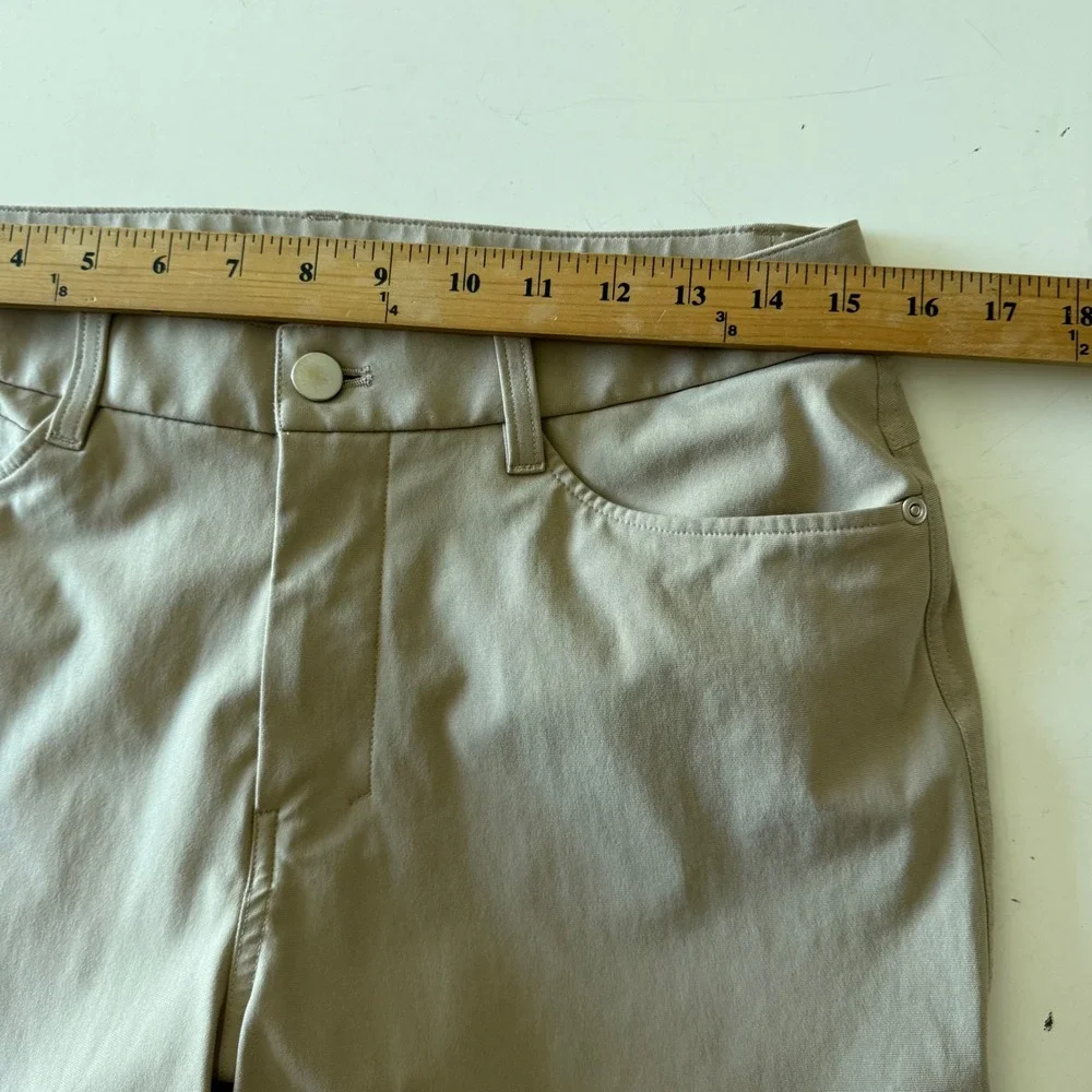 Lululemon Commission Slim Fit Pant 30 x 28 Tan Khaki Warpstreme LM5AQHS